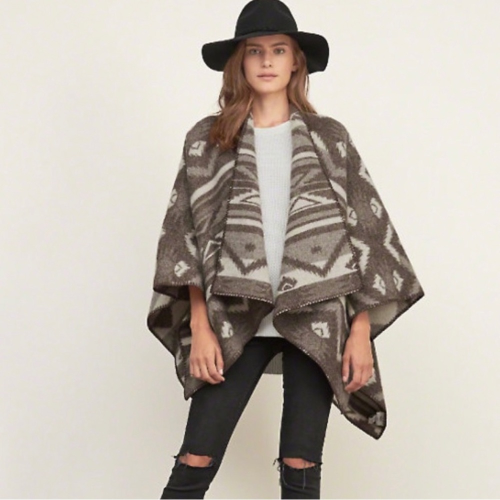 WOOLRICH x Abercrombie &‎ Fitch poncho